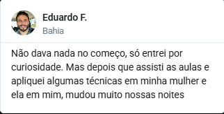 Depoimento de aluno